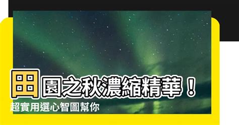 田園之秋選心智圖 中國大樓排名